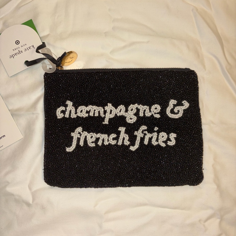 Champagne & French Fries Beaded Pouch - Kate Spade Target collection